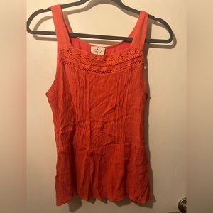 Coral Orange/Pink Blouse